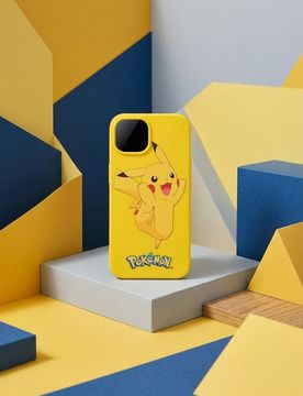 Custodia per iPhone 15 Pokémon - giallo