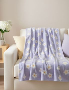 Coperta con motivo floreale - uva