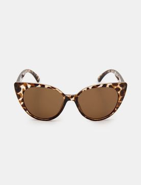 Occhiali da sole cat eye con stampa leopardata - multicolor