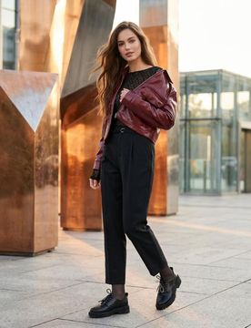 Sinsay - Pantaloni a costine - nero