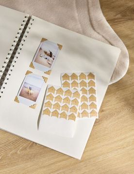 Angoli per foto 144 pack - beige