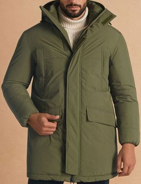 Giacca con cappuccio - verde oliva chiaro