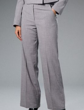 Pantaloni wide leg - grigio chiaro