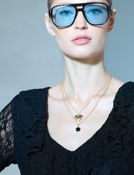 Collana con pendente a forma di fiore - oro