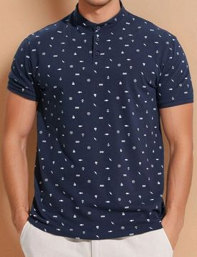 T-shirt fantasia - blu scuro
