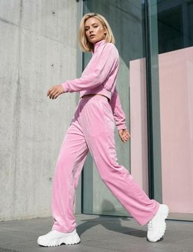Pantaloni a gamba dritta - rosa