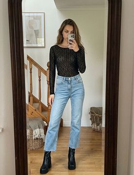 Sinsay - Jeans kick flare - blu