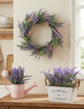 Ghirlanda decorativa con motivo di lavanda - lavanda
