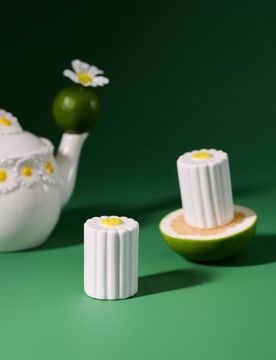 Set saliera e pepiera con motivo margherita - bianco