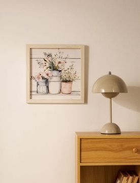 Quadro da parete con motivo floreale - multicolor
