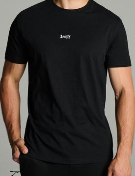 T-shirt in cotone con stampa SNSY PERFORMANCE - nero