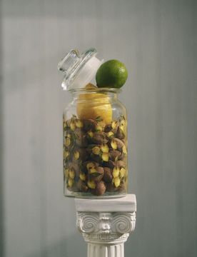 Cestino da picnic termico pieghevole con stampa limoni - clear