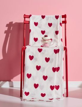 Sinsay - Coperta con cuori - bianco