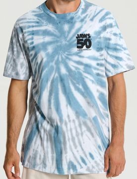 Sinsay - T-shirt Jaws - blu pallido