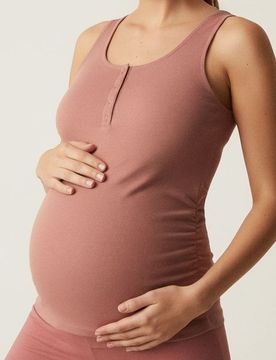Blusa in cotone - rosa cipria
