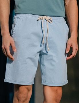 Pantaloncini in denim - blu pallido