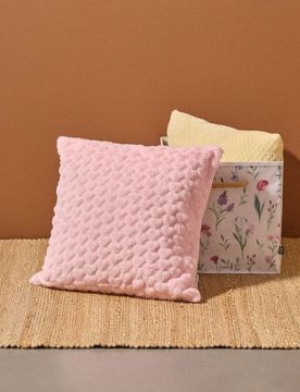 Federa in pelliccia sintetica - rosa pastello