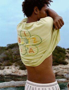 T-Shirt Boxy Ricamo Ibiza