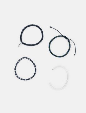 Set 4 Bracciali Con Perline