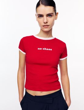 Maglietta Slim Con Grafica