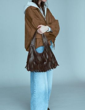 Borsa Shopper Con Frange
