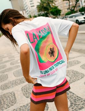 T-Shirt Grafica Papaya