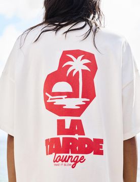 T-Shirt Con Stampa La Tarde