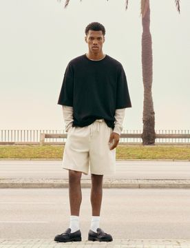 Bermuda Jogger In Lino