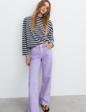 Jeans Wide Leg A Vita Alta