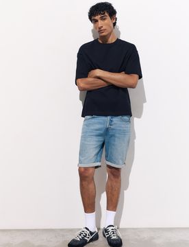 Bermuda Jeans Slim Basic
