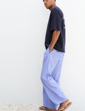 Pantaloni Stile Pigiama Relaxed A Righe