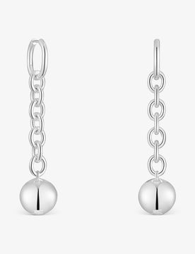 Pendientes Largos De Plata Plump