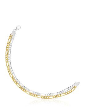 Armband Basics Zweifarbig Mit Panzerkette