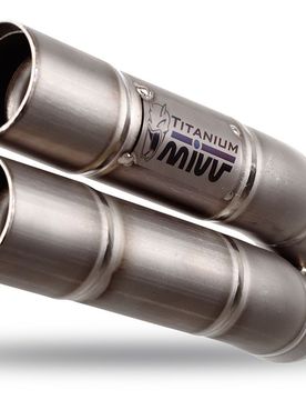 Terminale Double Gun Titanio Yamaha Fz8 / Fazer 8 2010-2016