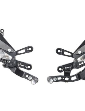 Pedane Regolabili Poggiapiedi Snodati Cambio Rovescio Aprilia Tuono V4 2018-2022