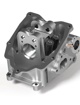 Testa V4 Head 74-75,5 In Alluminio Ad H2o Per Maxiscooter Da 200 A 300 Cc Vespa Gtv 250 Ie 4t Lc