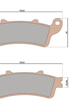 Pastiglie Freno Anteriore Synt Peugeot Sv 250 4t Lc