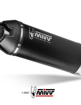 Terminale Ak-1 Acciaio Inox Nero-Carbonio Kawasaki Z 500 / Se 2024-2026