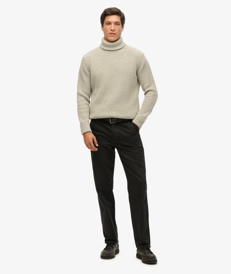 Superdry Herren The Merchant Store-five-pocket-hose im Workwear-stil Schwarz - Größe: 32/32