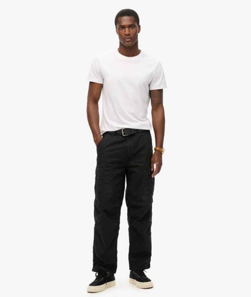 Superdry Herren Vintage Parachute Cargohose aus Bio-baumwolle Schwarz - Größe: 32/32