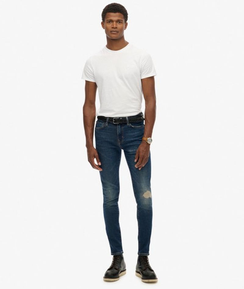 Superdry Herren Vintage Skinny Jeans Dark Blue - Größe: 32/32