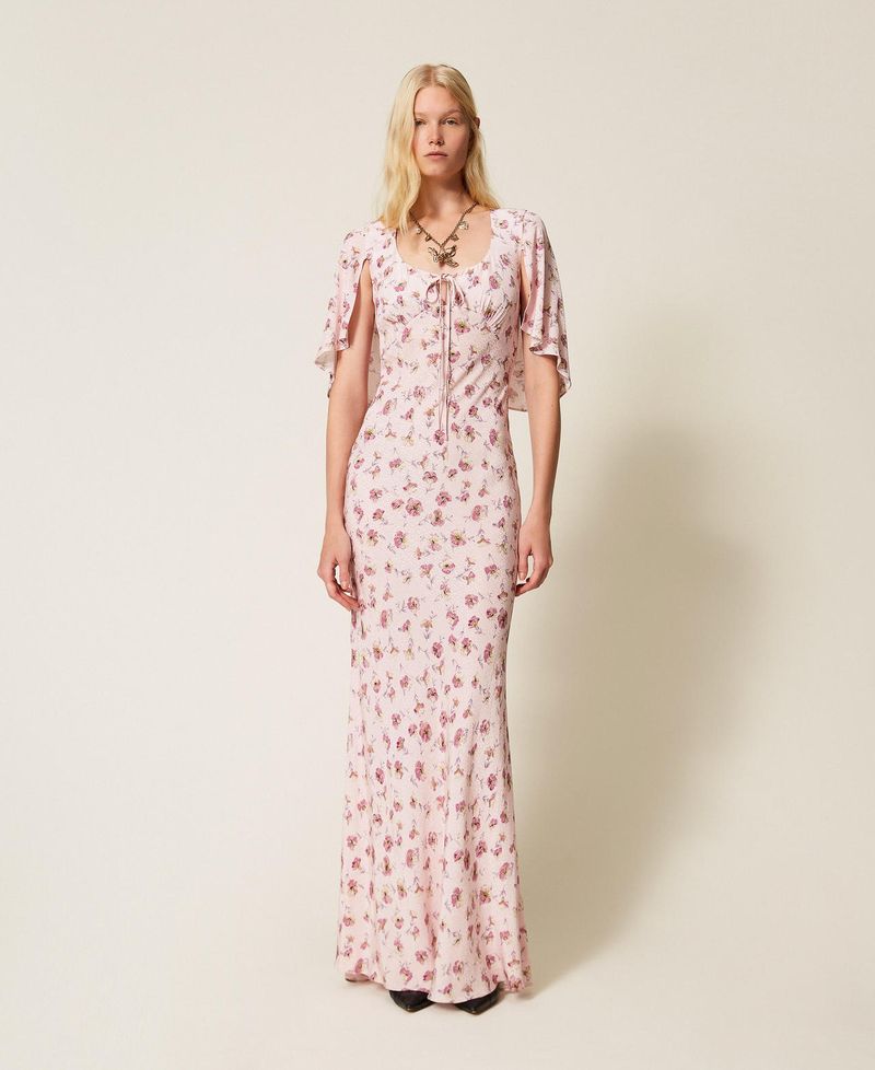 Robe longue avec imprimé floral