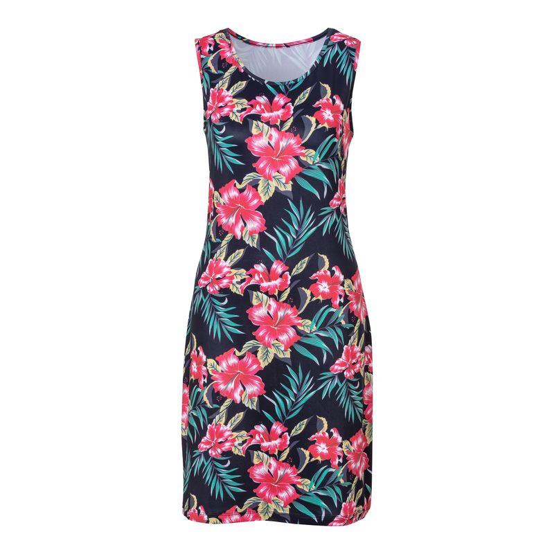 Sommerkleid „Hibiskus“ mehrfarbig L Damen