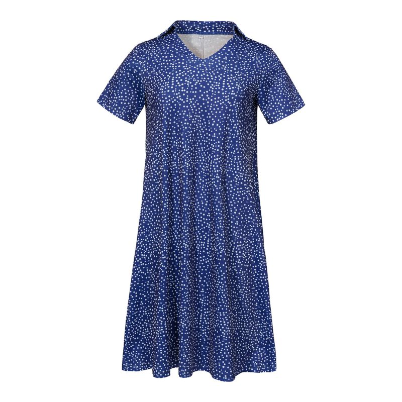Hemdblusen-Kleid „Cordula“ blau weiss XL Damen