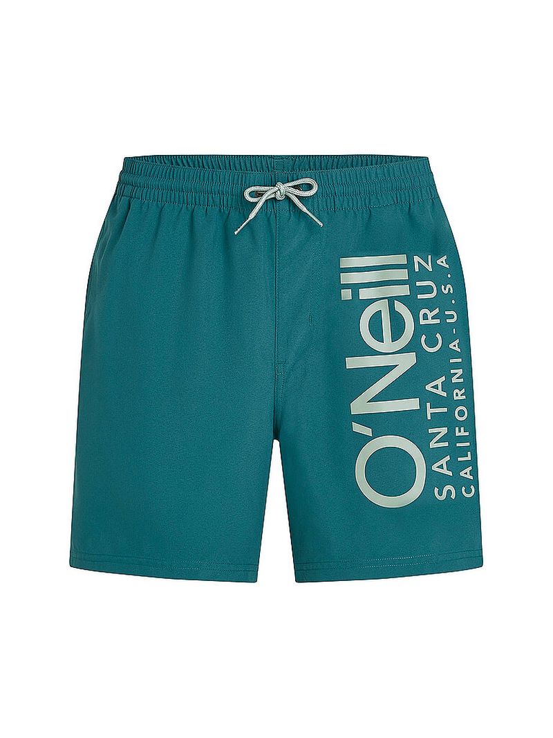 Pantalones cortos de playa Cali para hombre verde oscuro M