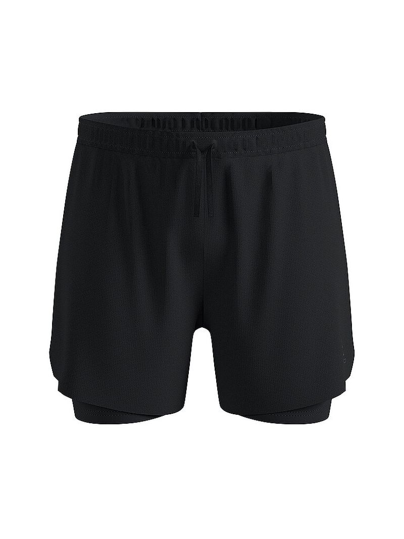 Pantalones cortos de running para hombre Zeroweight 5inch 2in1 negro S