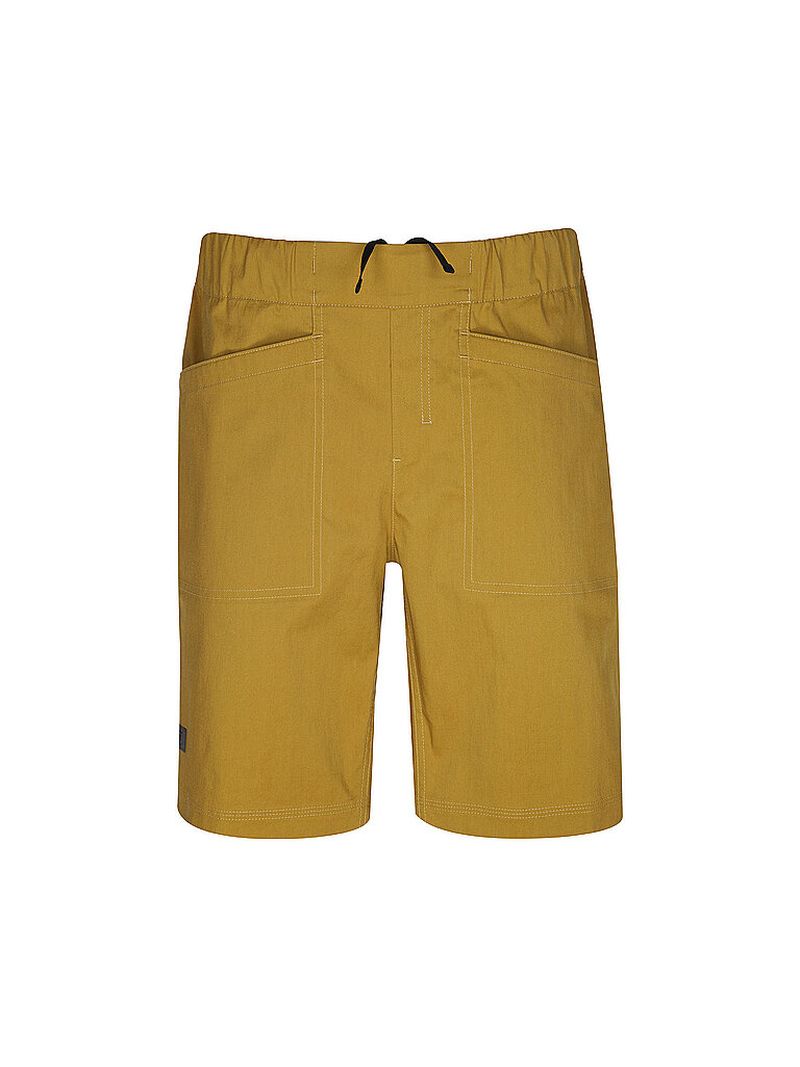 Pantalón corto de senderismo Affinity para hombre mostaza XL