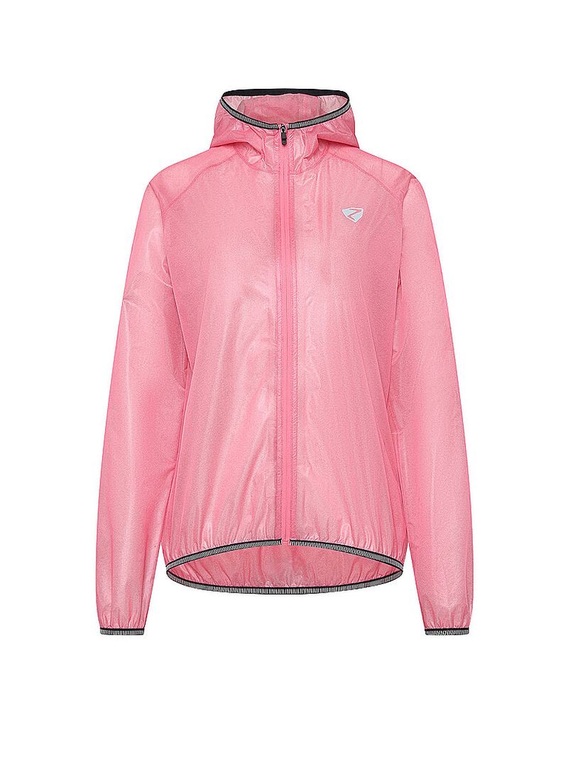 Giacca antipioggia da donna Natina Hoodie rosa 42
