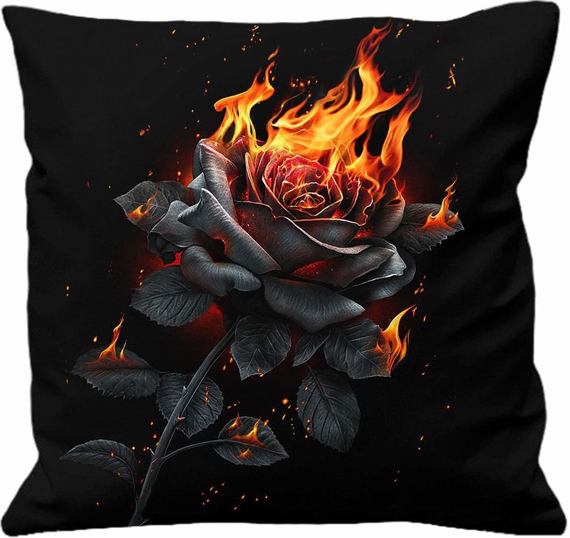 Gothic Kissen - Flaming Rose - multicolor - None - unisex