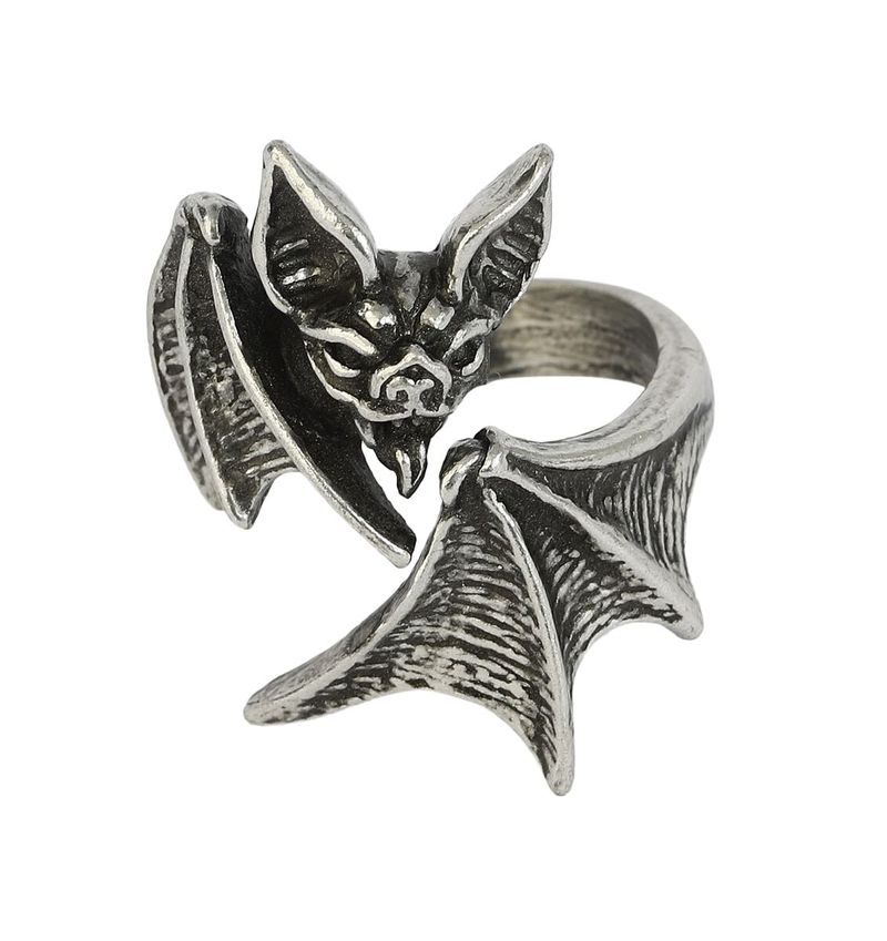 Gothic Ring - Nighthawk Wrap Ring - für Damen - silberfarben - Frauen - female